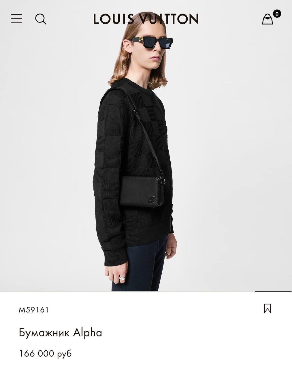 МУЖСКАЯ СУМКА МЕССЕНДЖЕР LOUIS VUITTON детальное фото