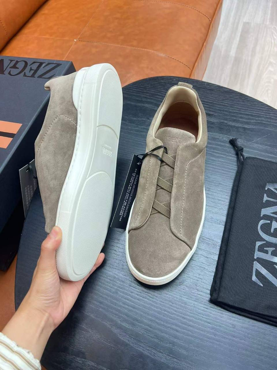 МУЖСКИЕ КЕДЫ ZEGNA детальное фото