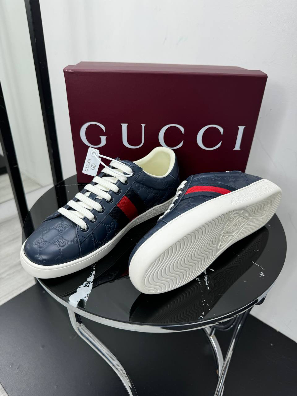 МУЖСКИЕ КЕДЫ GUCCI детальное фото