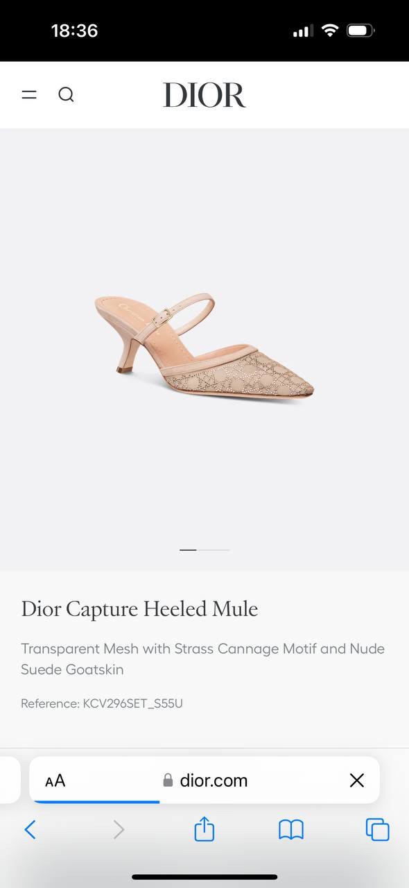 ТУФЛИ CHRISTIAN DIOR детальное фото