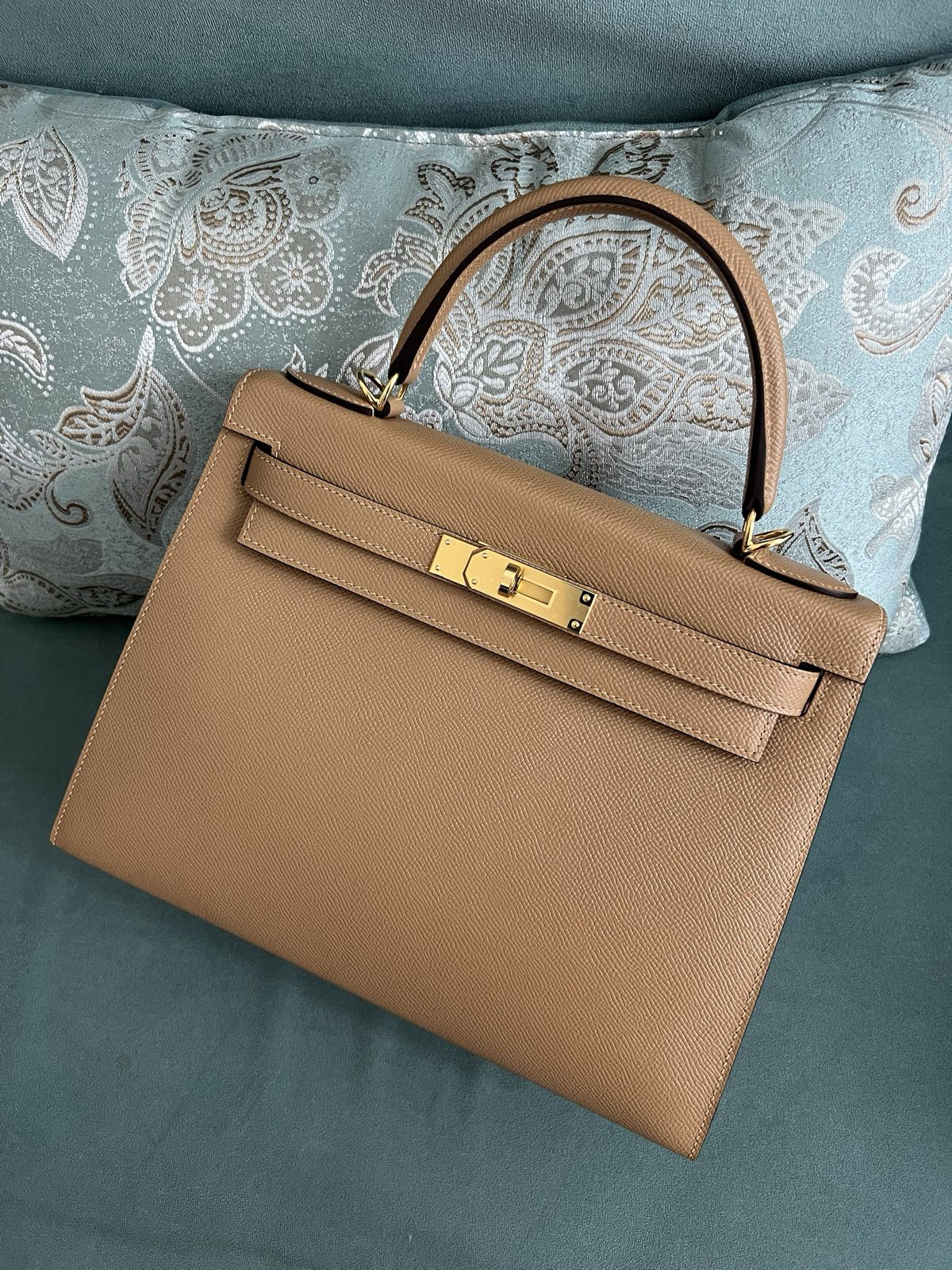 СУМКА HERMES KELLY 28 ручная работа детальное фото