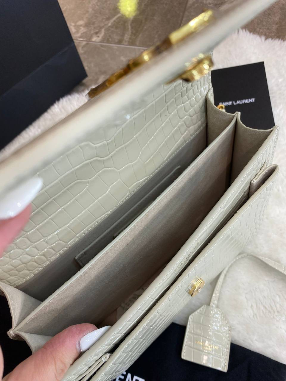 СУМКА SAINT LAURENT SUNSET MEDIUM детальное фото