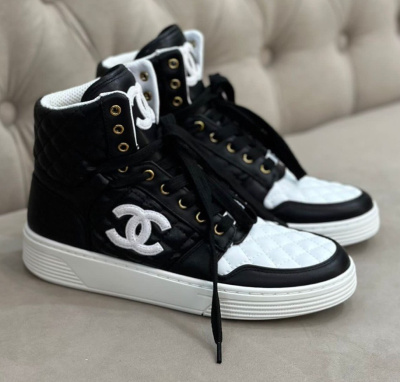 КЕДЫ ВЫСОКИЕ CHANEL фото