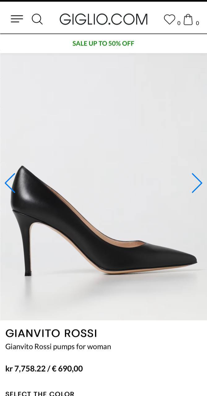 ТУФЛИ GIANVITO ROSSI детальное фото