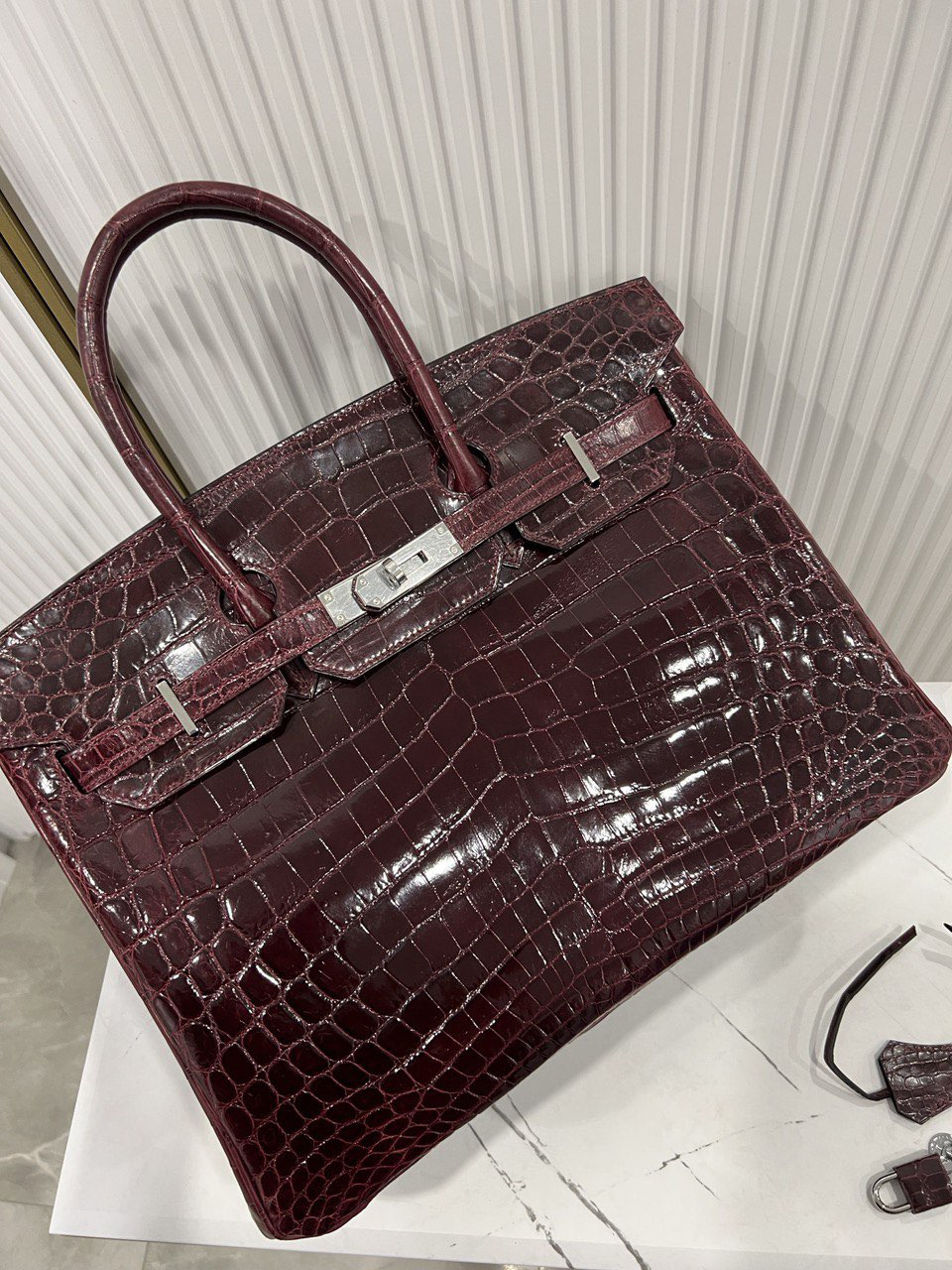 СУМКА HERMES BIRKIN 35 ручная работа детальное фото