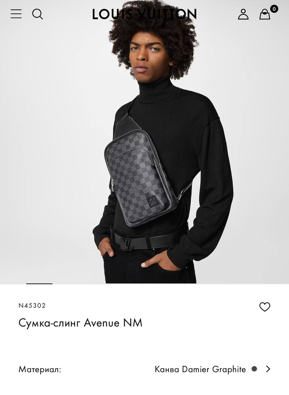 МУЖСКАЯ СУМКА СЛИНГ LOUIS VUITTON детальное фото