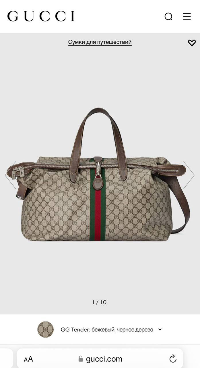 ДОРОЖНАЯ СУМКА GUCCI детальное фото