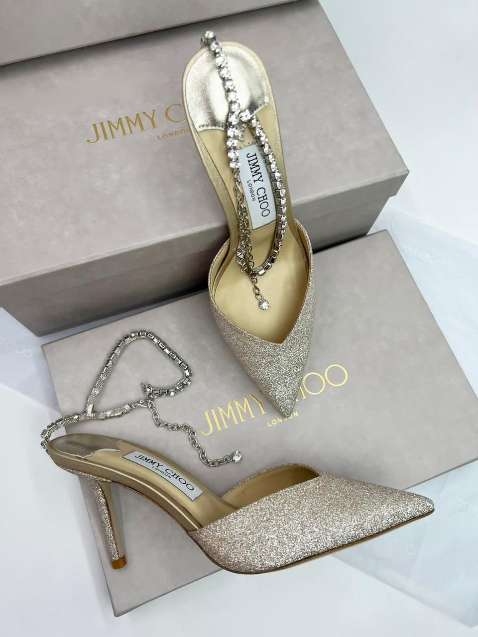 БОСОНОЖКИ JIMMY CHOO детальное фото