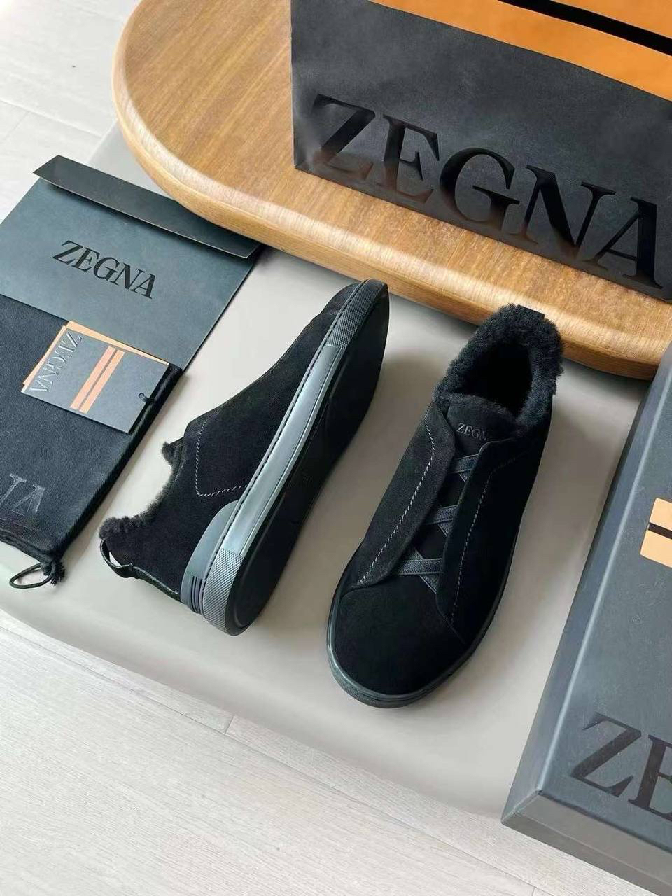 МУЖСКИЕ КЕДЫ ZEGNA детальное фото