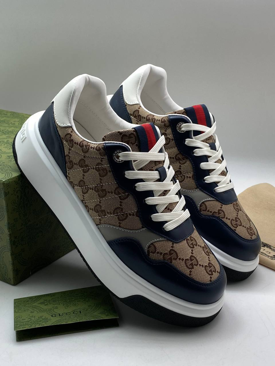 МУЖСКИЕ КЕДЫ GUCCI детальное фото