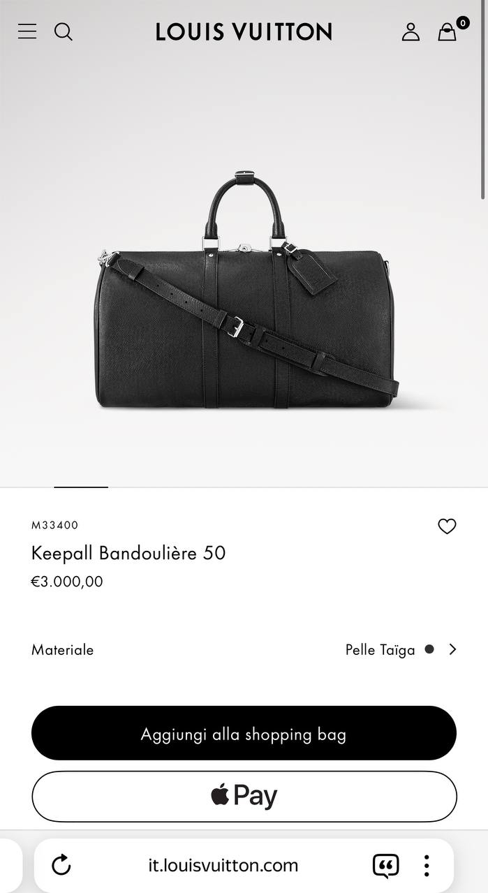 ДОРОЖНАЯ СУМКА LOUIS VUITTON детальное фото