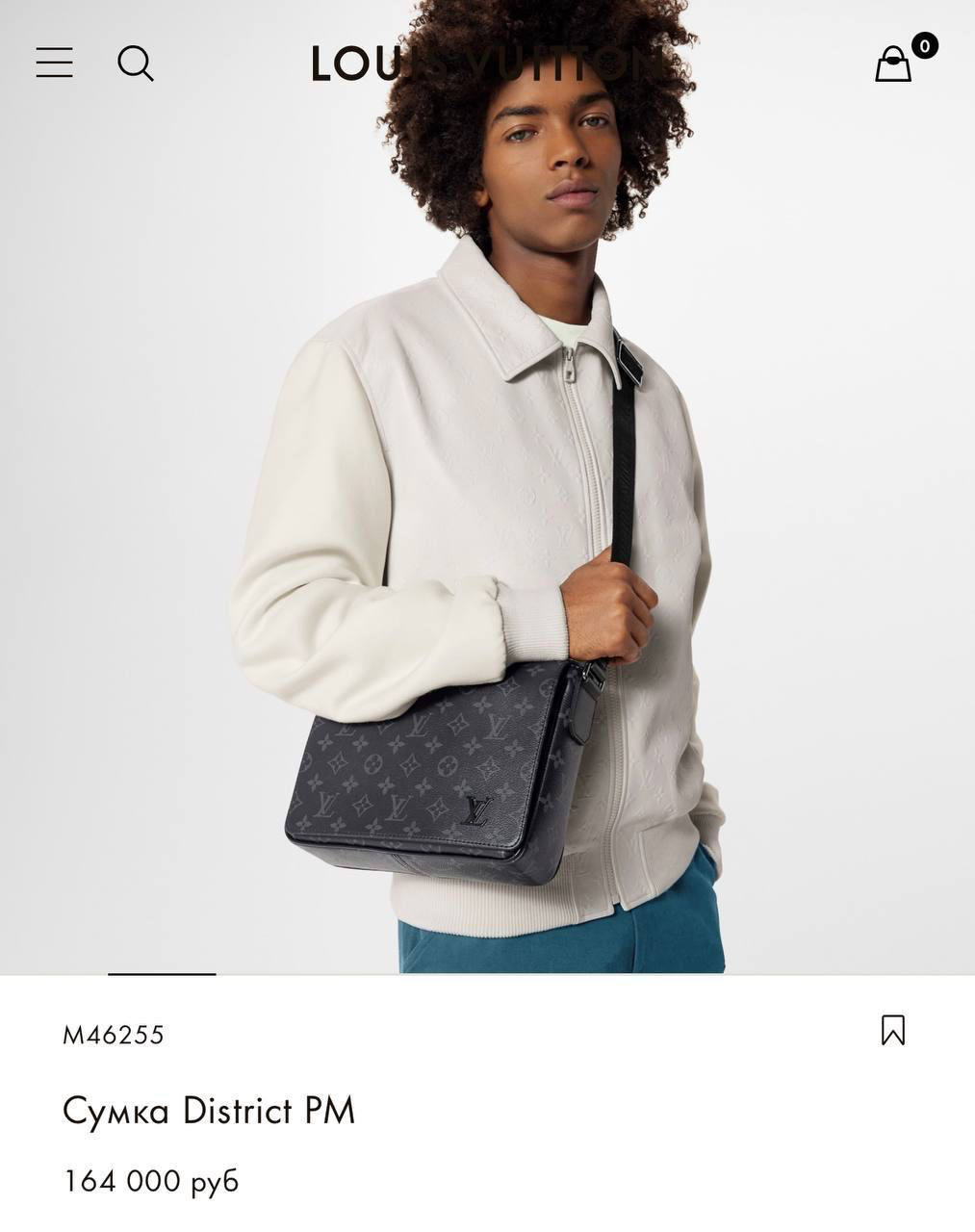 МУЖСКАЯ СУМКА МЕССЕНДЖЕР LOUIS VUITTON детальное фото