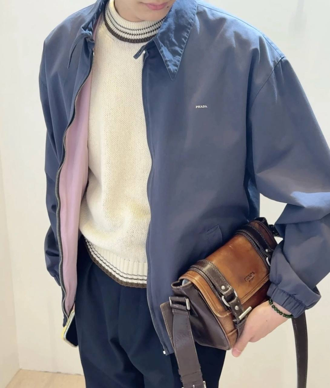 МУЖСКАЯ СУМКА МЕССЕНДЖЕР PRADA детальное фото