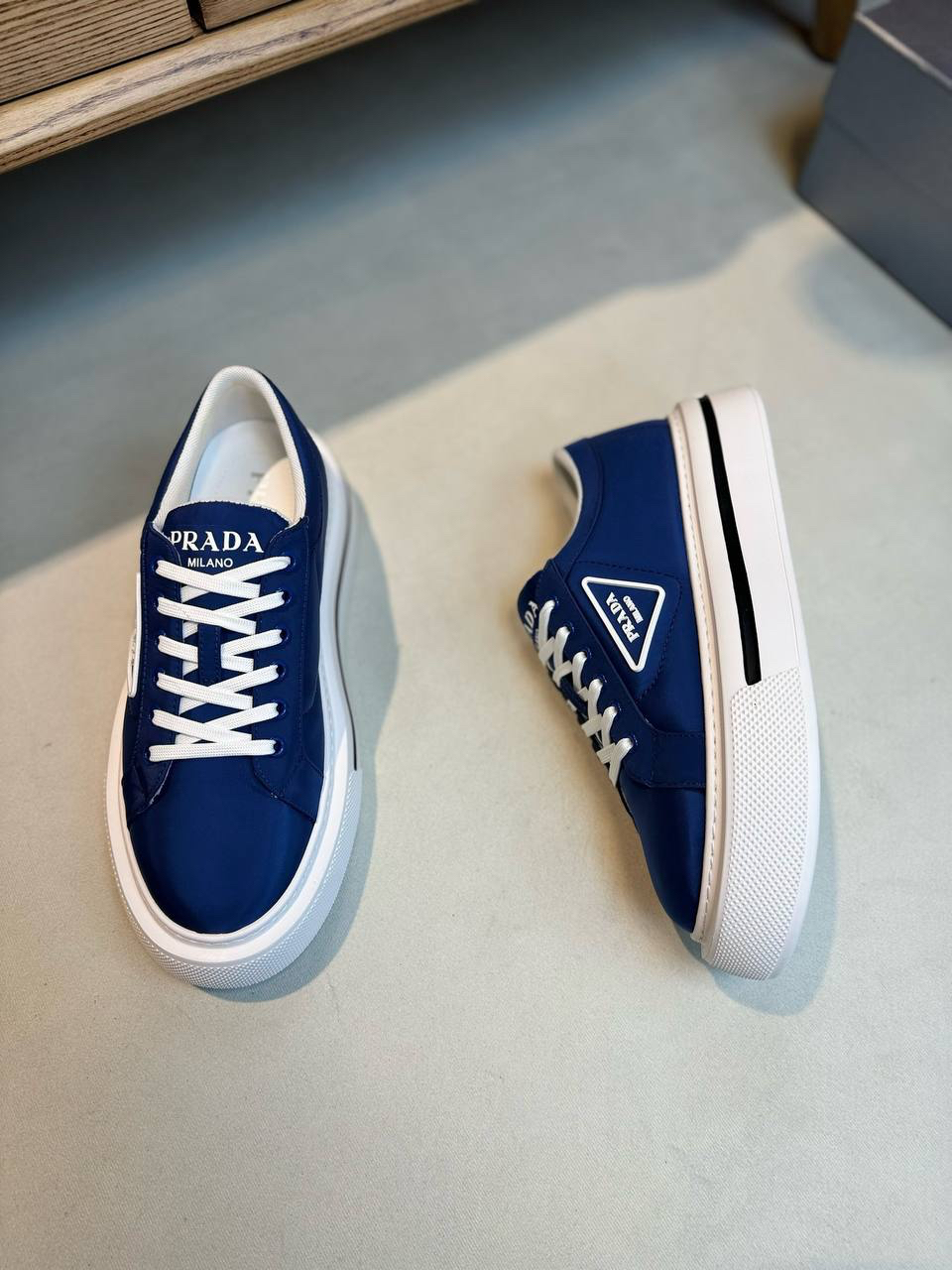 МУЖСКИЕ КЕДЫ PRADA детальное фото