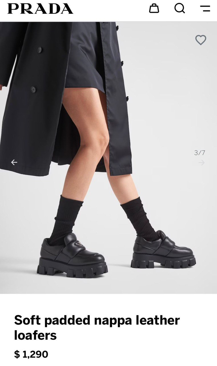 БОТИНКИ PRADA детальное фото