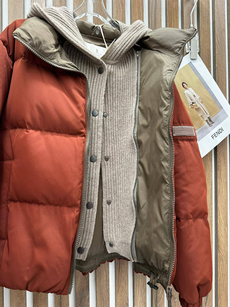 ПУХОВИК BRUNELLO CUCINELLI детальное фото