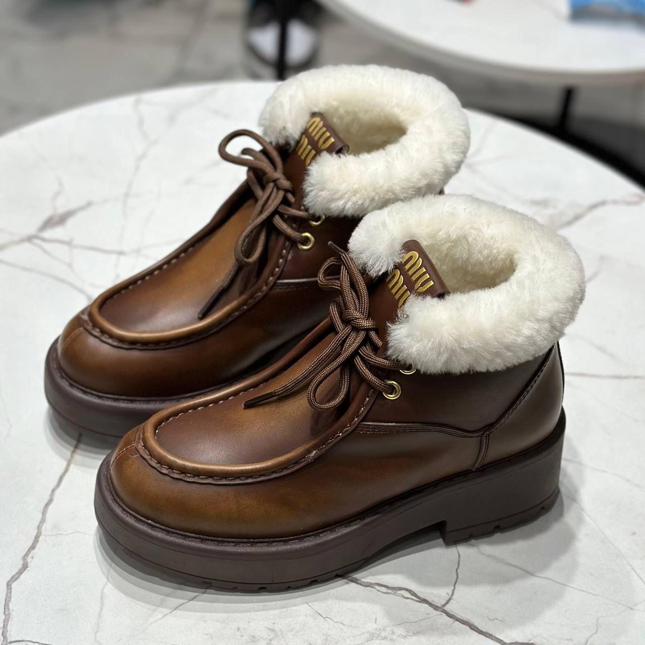 БОТИНКИ MIU MIU детальное фото