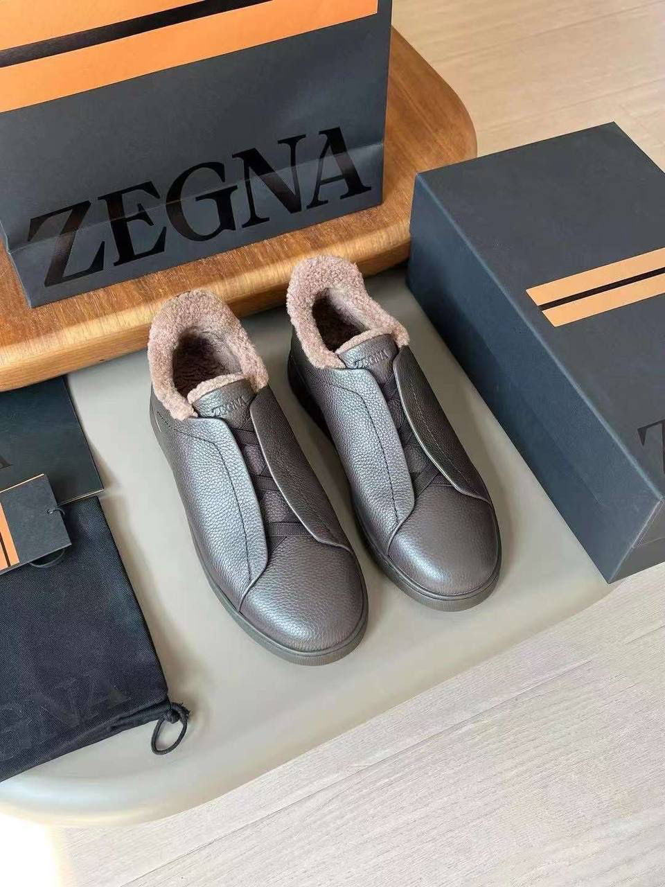 МУЖСКИЕ КЕДЫ ZEGNA детальное фото