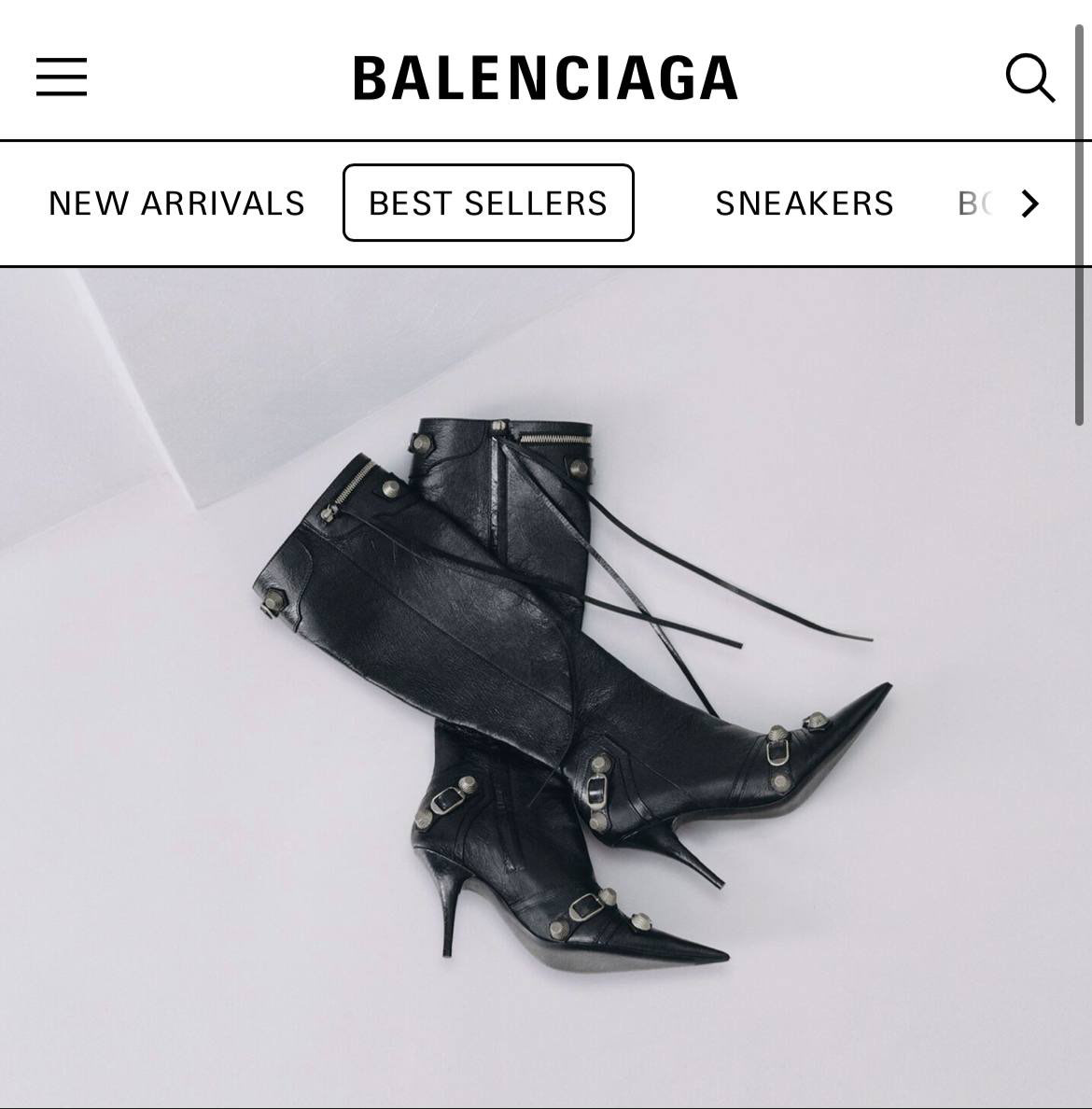 САПОГИ BALENCIAGA детальное фото