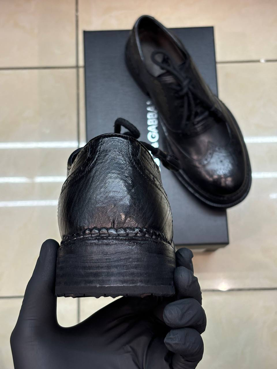 МУЖСКИЕ ТУФЛИ DOLCE & GABBANA детальное фото