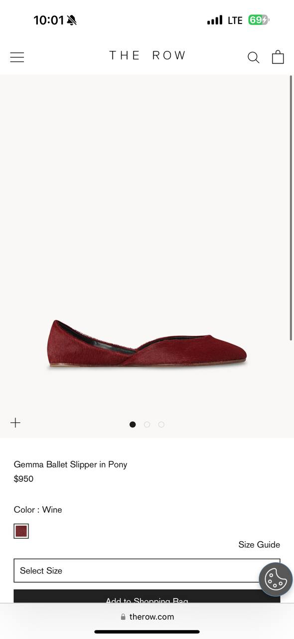 БАЛЕТКИ THE ROW детальное фото