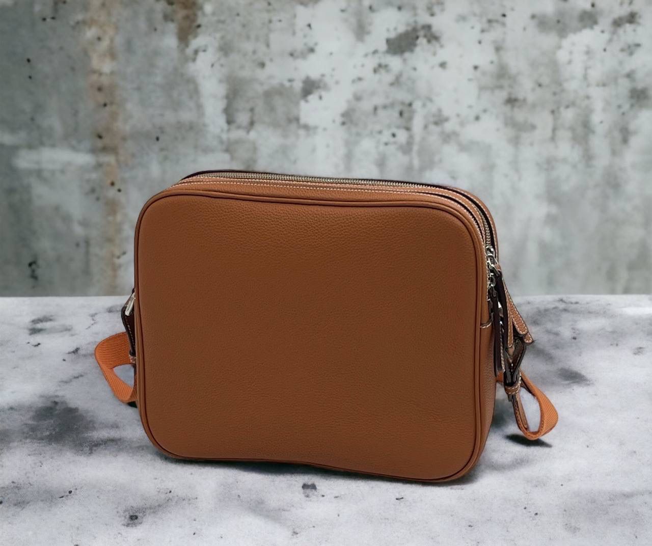 МУЖСКАЯ СУМКА МЕССЕНДЖЕР HERMES детальное фото