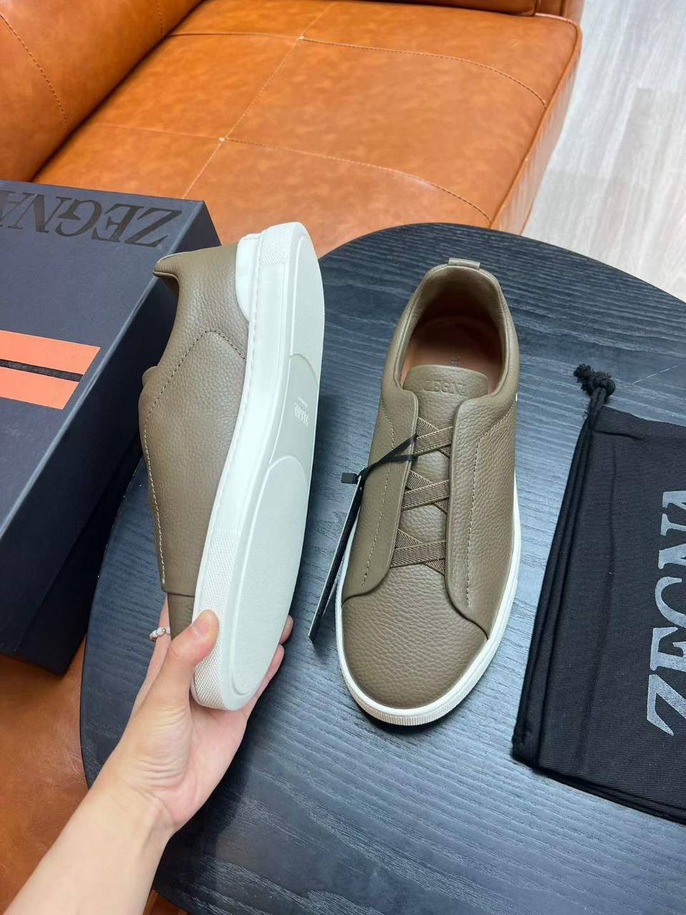 МУЖСКИЕ КЕДЫ ZEGNA детальное фото