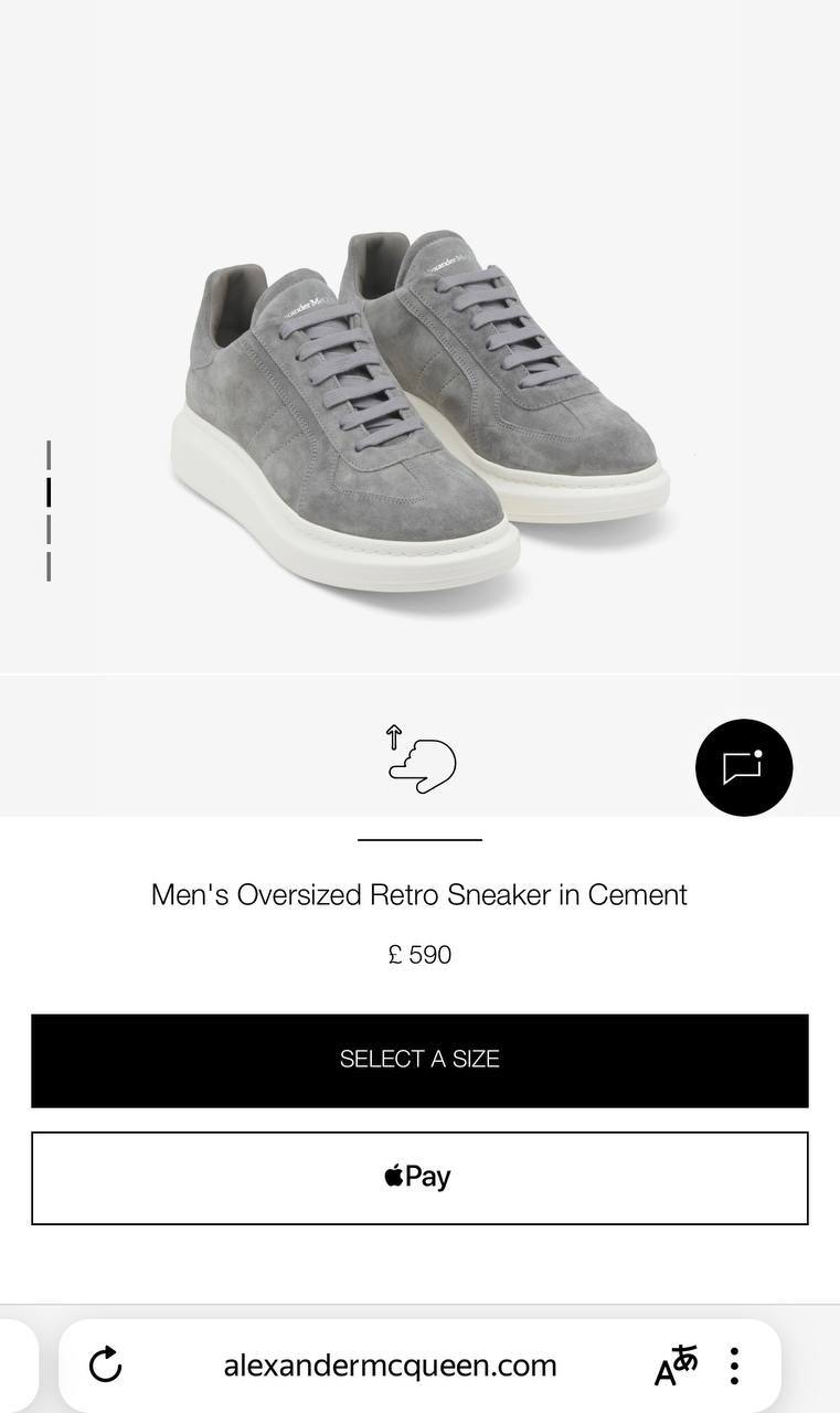 КРОССОВКИ ALEXANDER MCQUEEN детальное фото