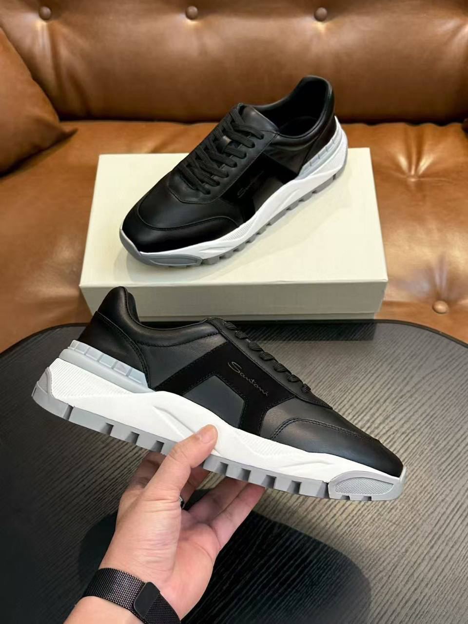 МУЖСКИЕ КРОССОВКИ SANTONI детальное фото