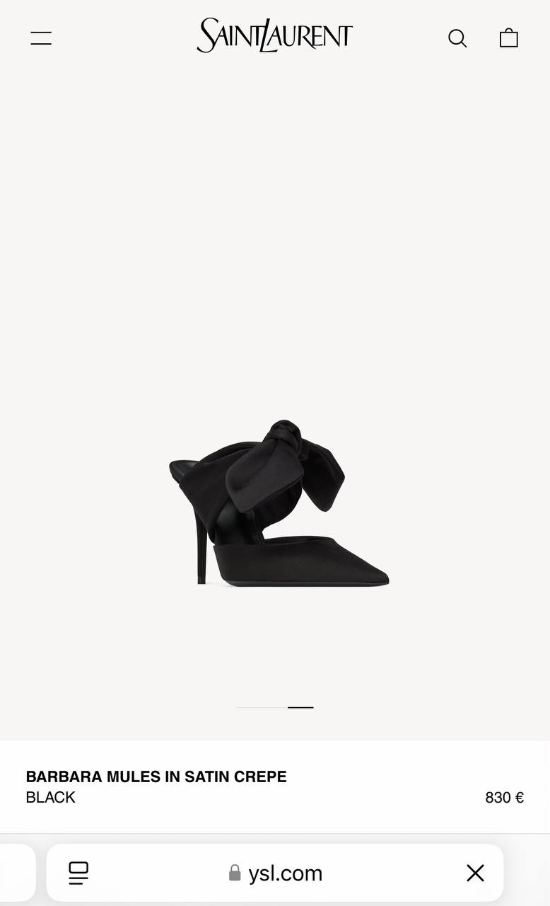 ТУФЛИ SAINT LAURENT детальное фото