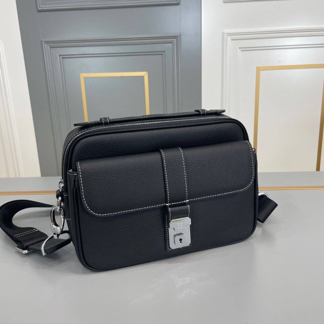 МУЖСКАЯ СУМКА МЕССЕНДЖЕР HERMES детальное фото