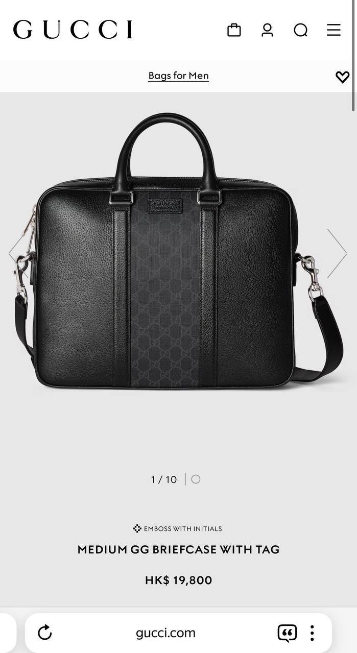 МУЖСКОЙ ПОРТФЕЛЬ GUCCI детальное фото