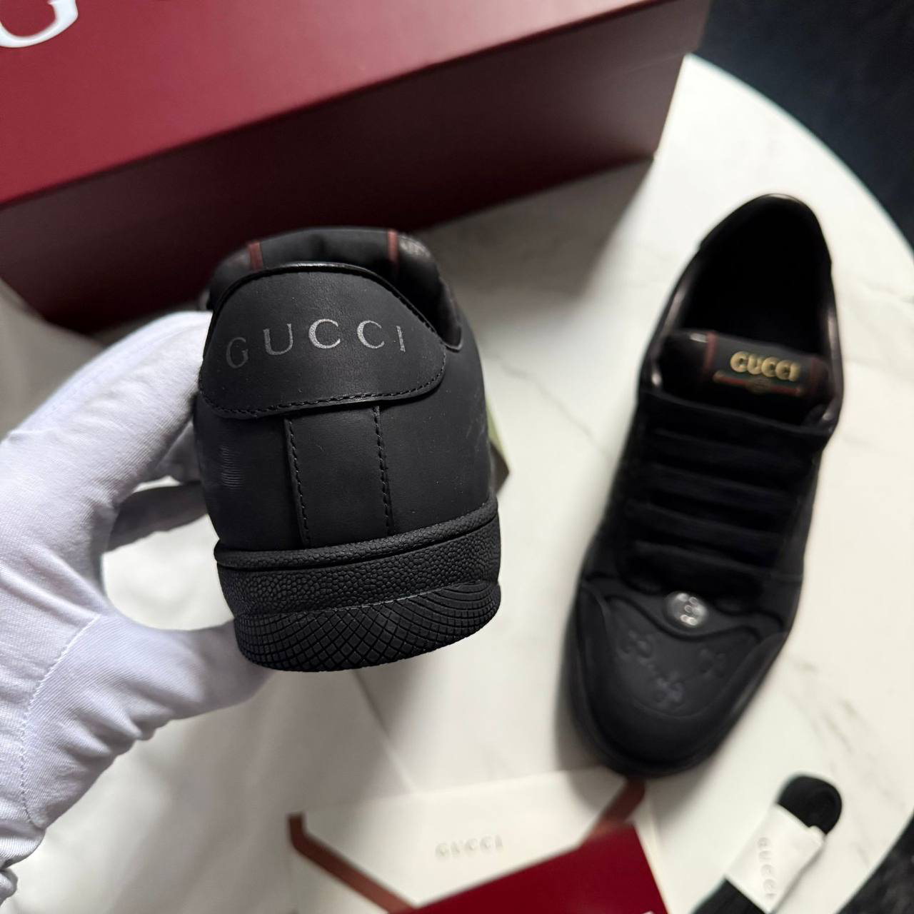 МУЖСКИЕ КЕДЫ GUCCI детальное фото