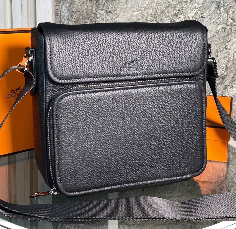 МУЖСКАЯ СУМКА МЕССЕНДЖЕР HERMES фото