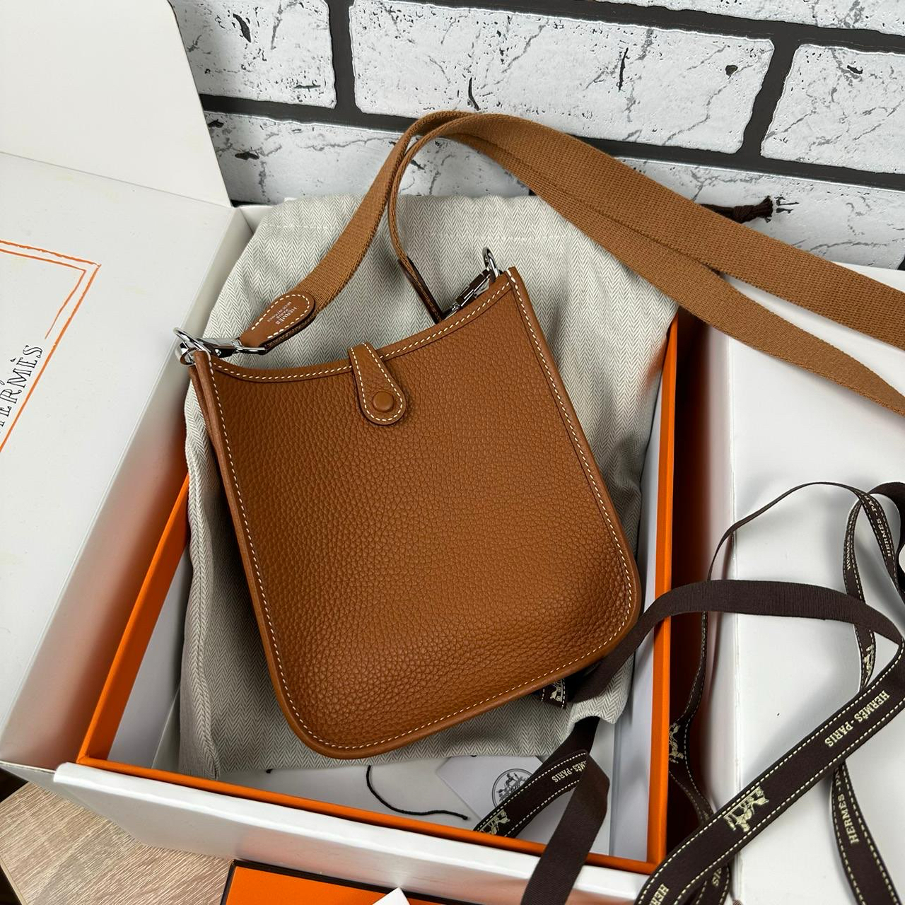 СУМКА HERMES EVELYNE MINI детальное фото