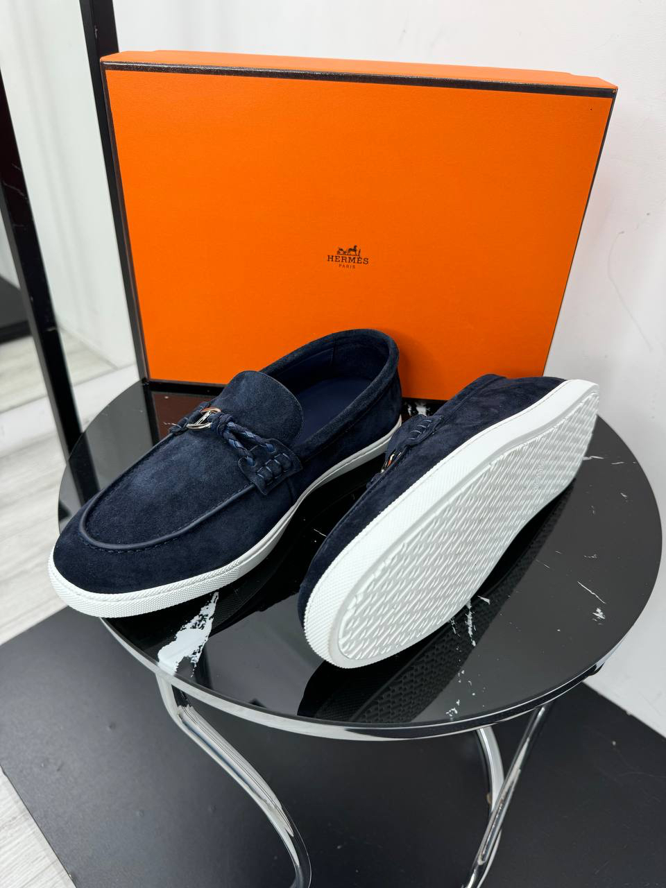 МУЖСКИЕ ЛОФЕРЫ HERMES детальное фото