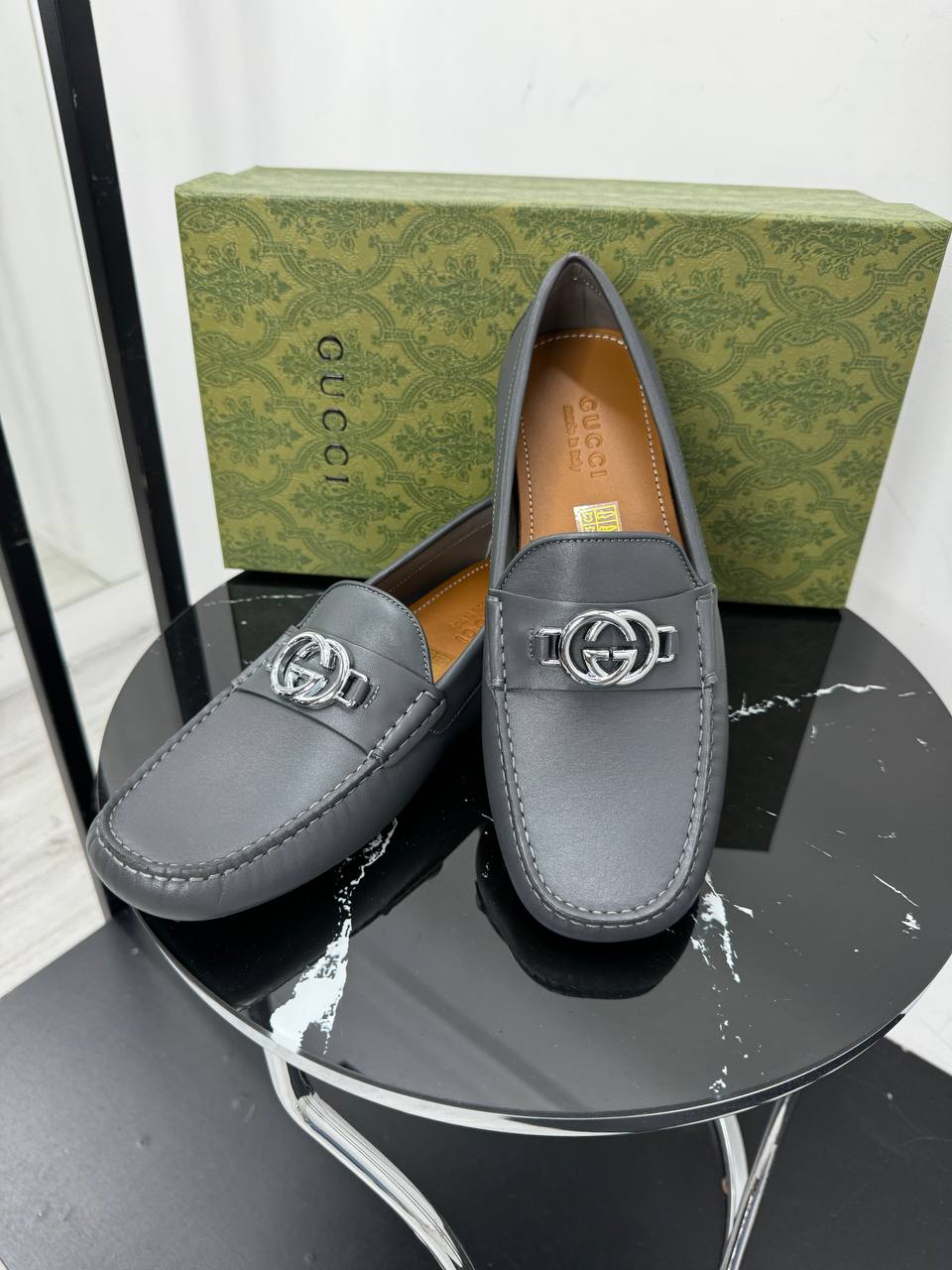 МУЖСКИЕ МОКАСИНЫ GUCCI детальное фото