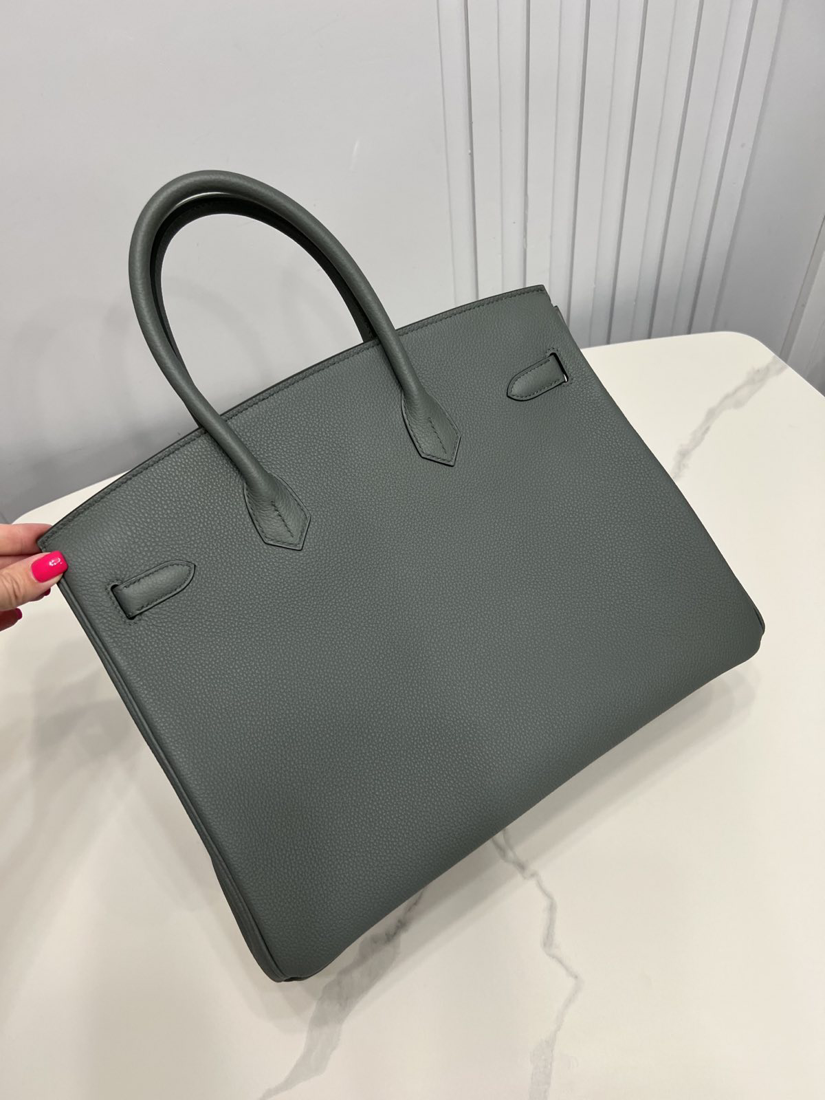 СУМКА HERMES BIRKIN 35 ручная работа детальное фото