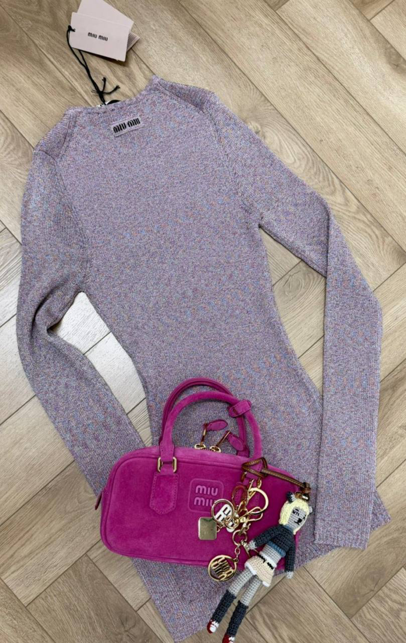 ЛОНГСЛИВ MIU MIU детальное фото