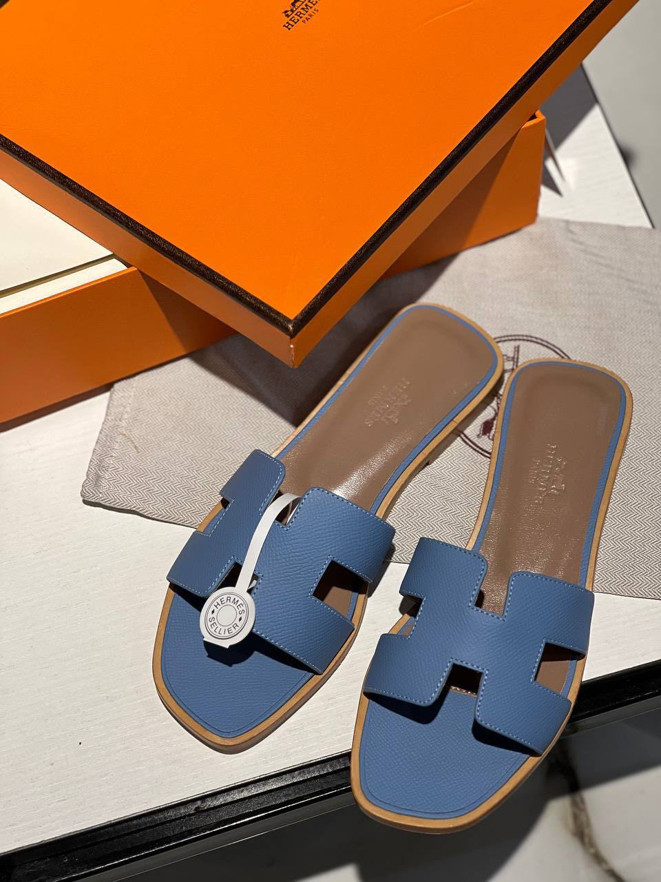 ШЛЕПКИ HERMES детальное фото