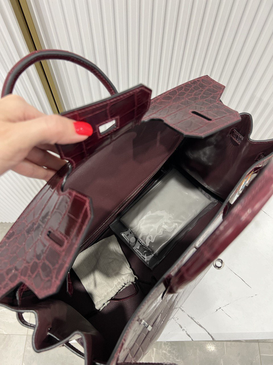 СУМКА HERMES BIRKIN 35 ручная работа детальное фото