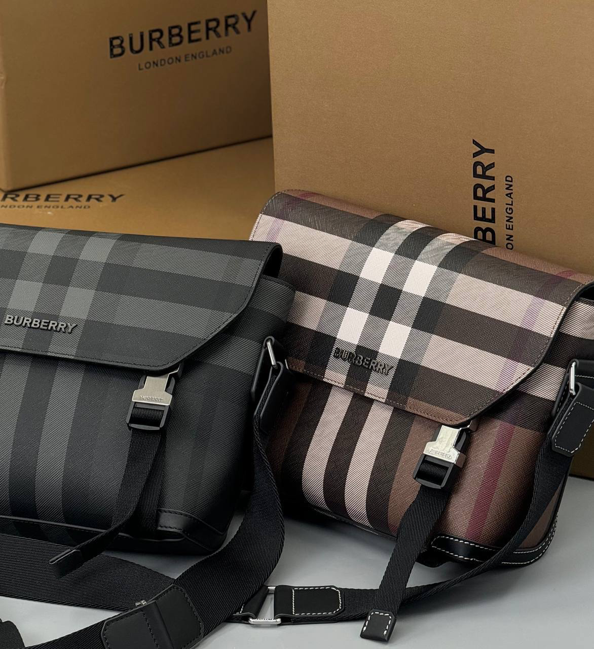 МУЖСКАЯ СУМКА МЕССЕНДЖЕР BURBERRY детальное фото