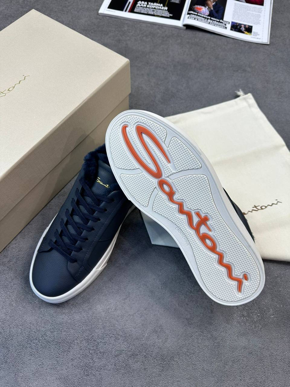 МУЖСКИЕ КЕДЫ SANTONI детальное фото