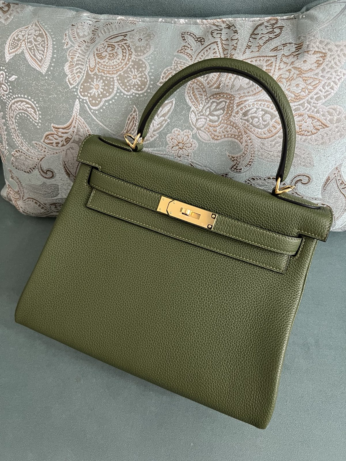 СУМКА HERMES KELLY 28 ручная работа детальное фото