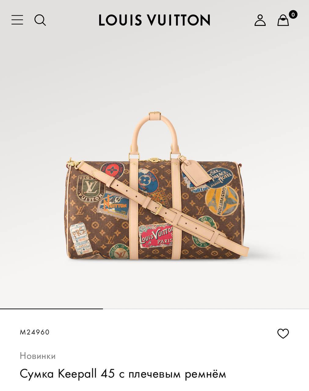 ДОРОЖНАЯ СУМКА LOUIS VUITTON детальное фото