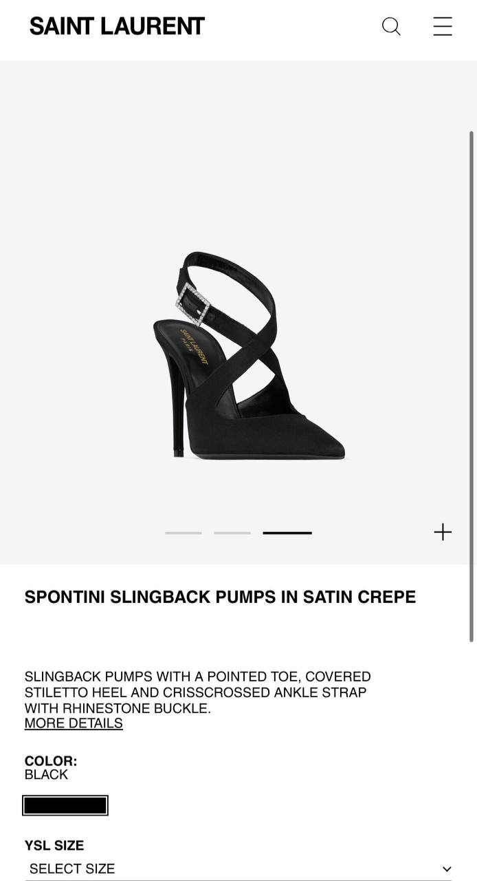 ТУФЛИ SAINT LAURENT детальное фото