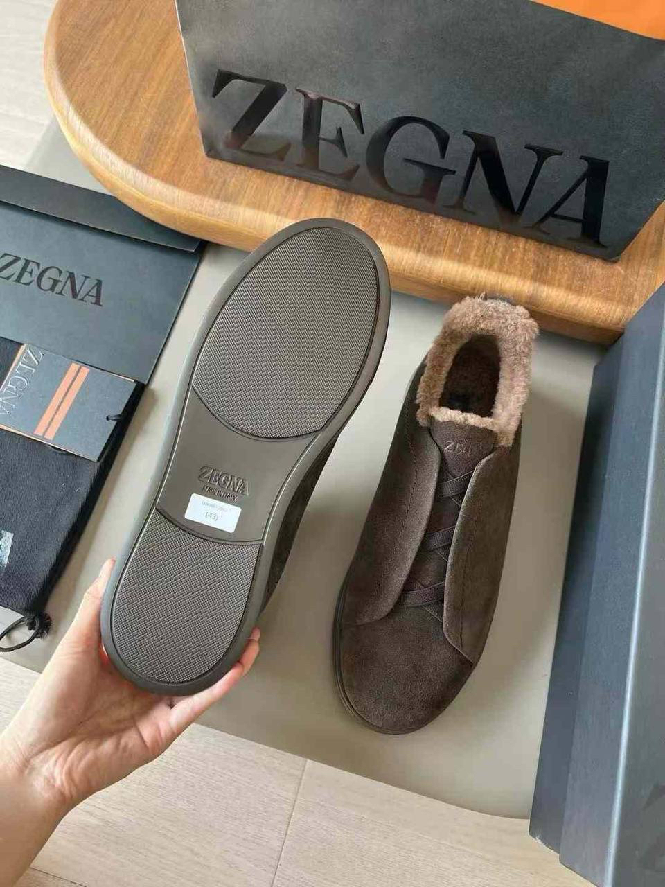 МУЖСКИЕ КЕДЫ ZEGNA детальное фото