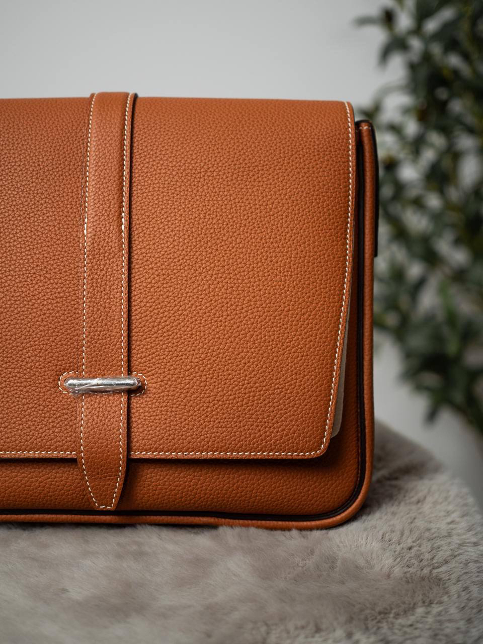 МУЖСКАЯ СУМКА МЕССЕНДЖЕР HERMES STEVE детальное фото