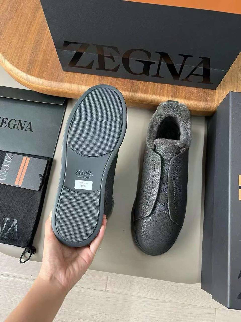 МУЖСКИЕ КЕДЫ ZEGNA детальное фото