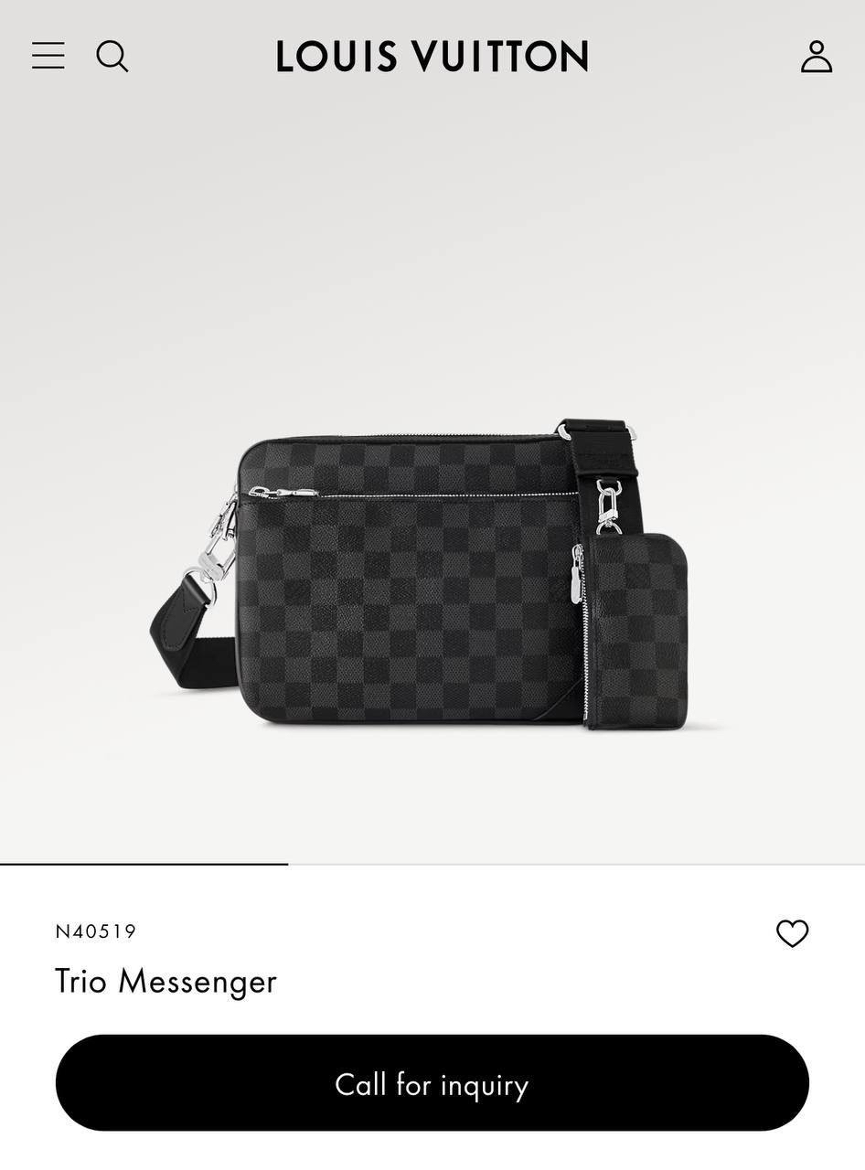 МУЖСКАЯ СУМКА МЕССЕНДЖЕР LOUIS VUITTON детальное фото